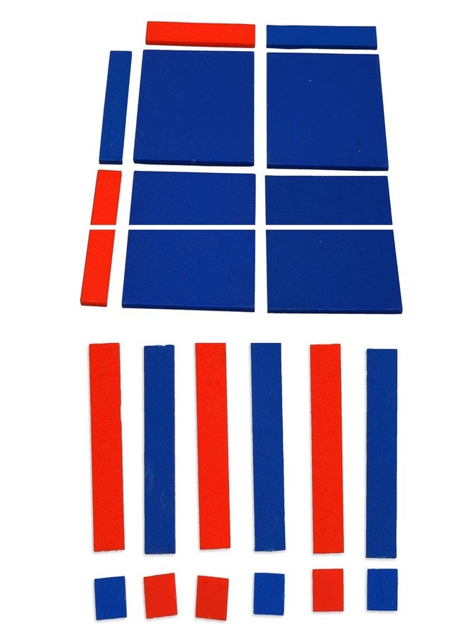 SquareDrop Algebra Identity - Algebra Tiles - kit - Brain Boosting Mathematical Activities for Age 5+ Years Old Kids - Do It Yourself Mathematics Activity Kit - Image 1